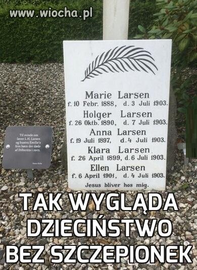 Tak wygląda dzieciństwo bez szczepionek