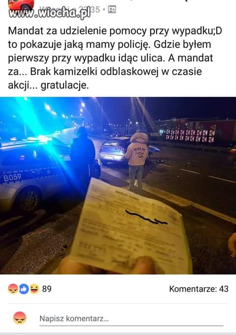 Powinno się skończyć na pouczeniu.