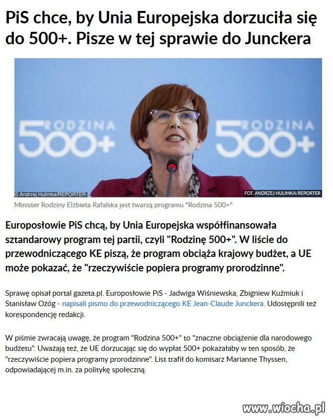 Dalej inwestujcie w program