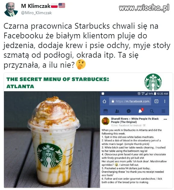Pracownica Starbucks