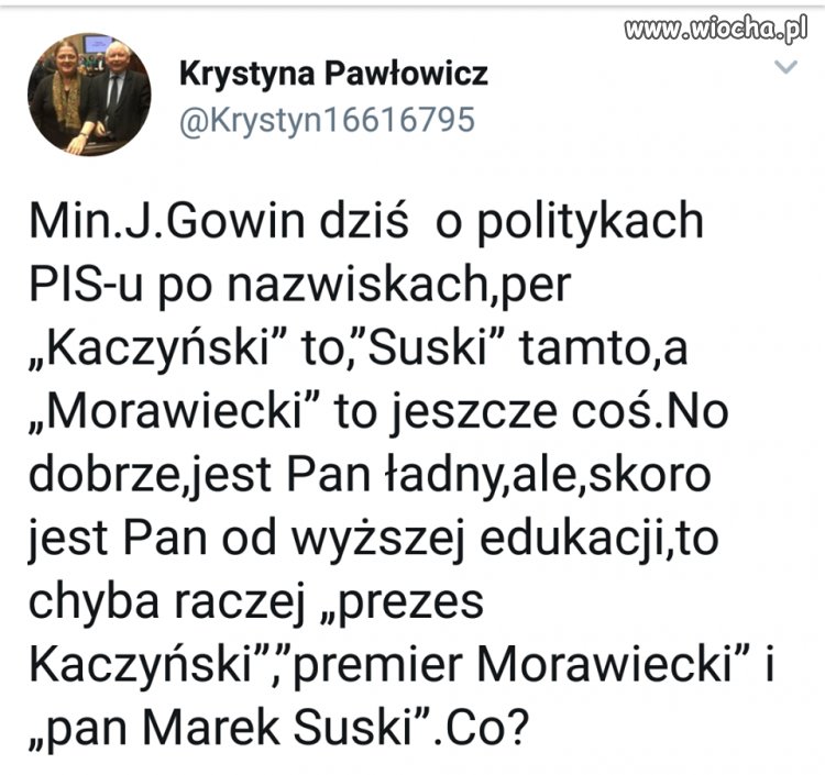 Obrażona panna "profesor"