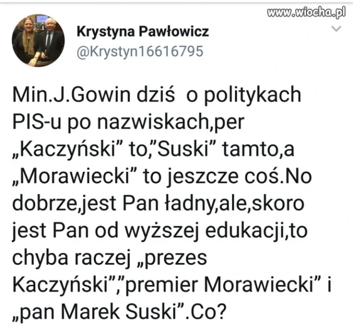 Obrażona panna "profesor"