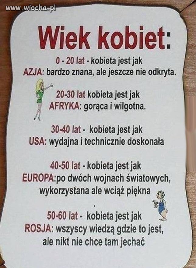 Takie oto porównanie