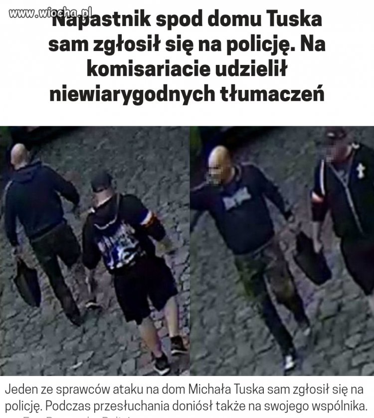 Zgłosił się na policję 