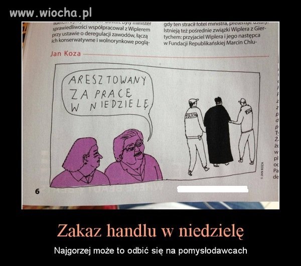 Zakaz handlu w niedzielę