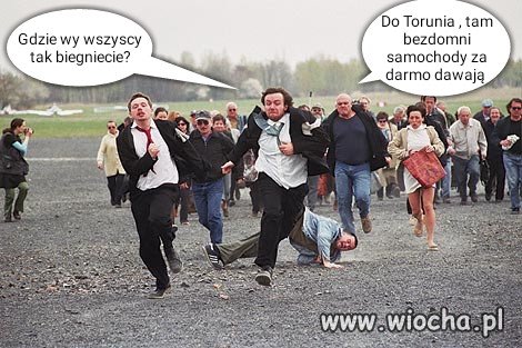 A w Toruniu bezdomni samochody darmo dawają 