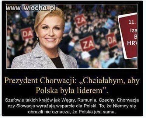 Piękna pani prezydent Chorwacji ma rację 