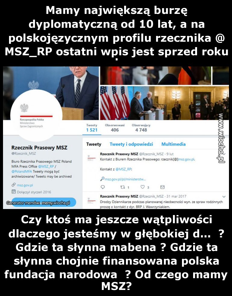 Mamy największą burzę dyplomatyczną od 10 lat, a