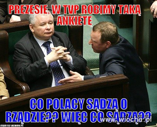 Ankietę trzeba zrobić.