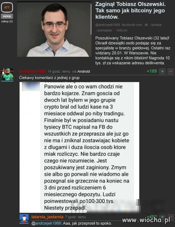 Bitcoiny odbijają się czkawką...