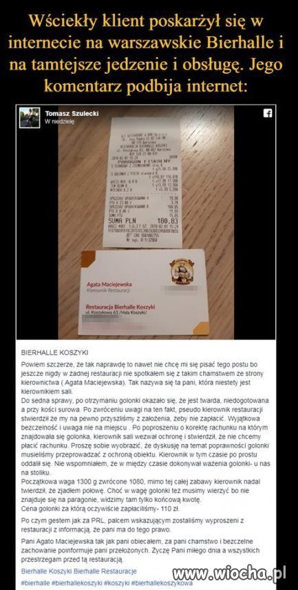 Wściekły klient...