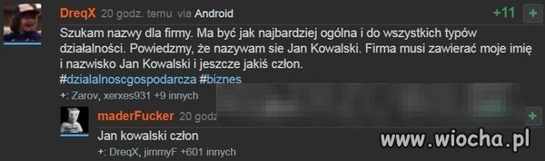 Nazwa firmy i kreatywność