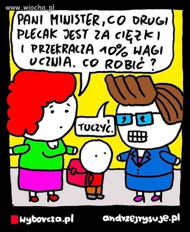 Amerykanie też mieli ciężkie tornistry