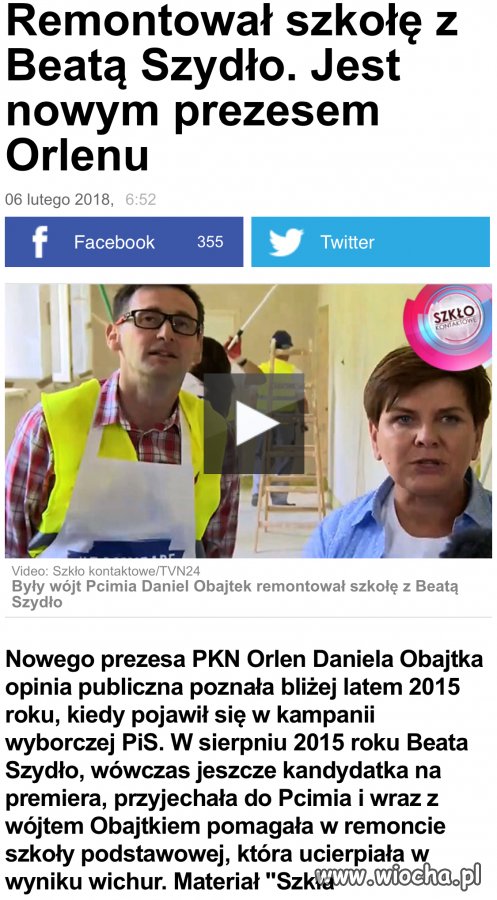 Od wójta gminy Pcim 