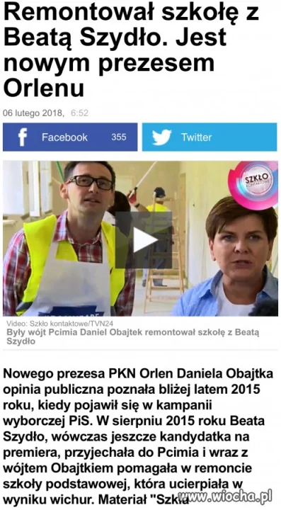 Od wójta gminy Pcim 