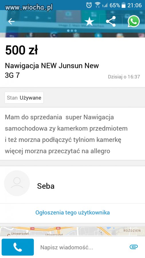 Seba sprzedaje navi