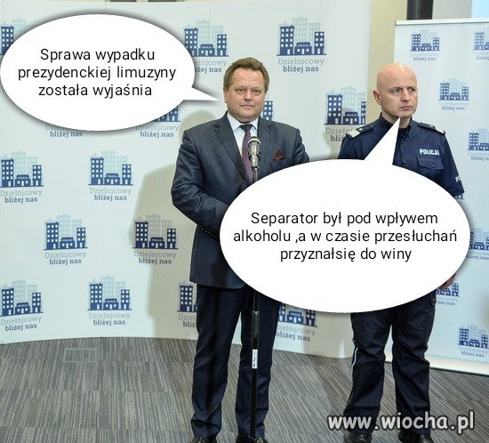 Wypadek z prezydentem wyjaśniony 