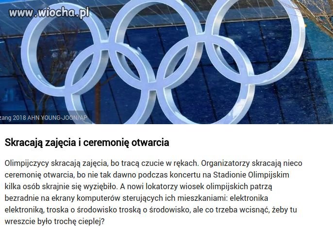 Oby ciepła im nie zabrakło