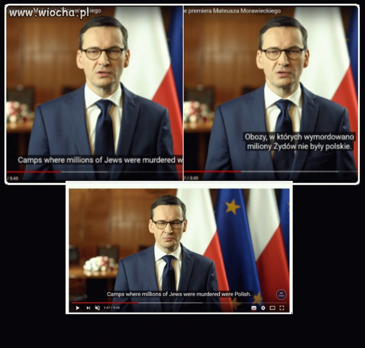 YT źle przetłumaczyło słowa premiera