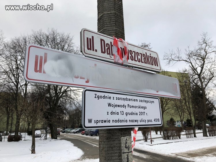 Dekomunizacja nazw ulic w Gdańsku.