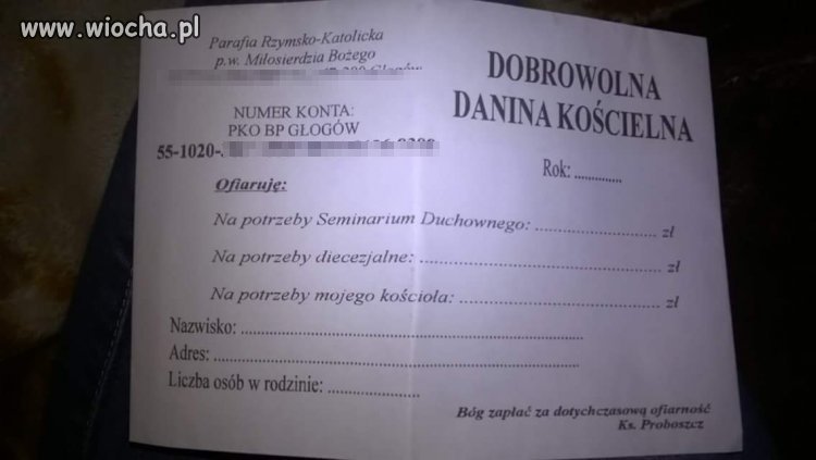 Zawartość Listu od Proboszcza do Parafian 