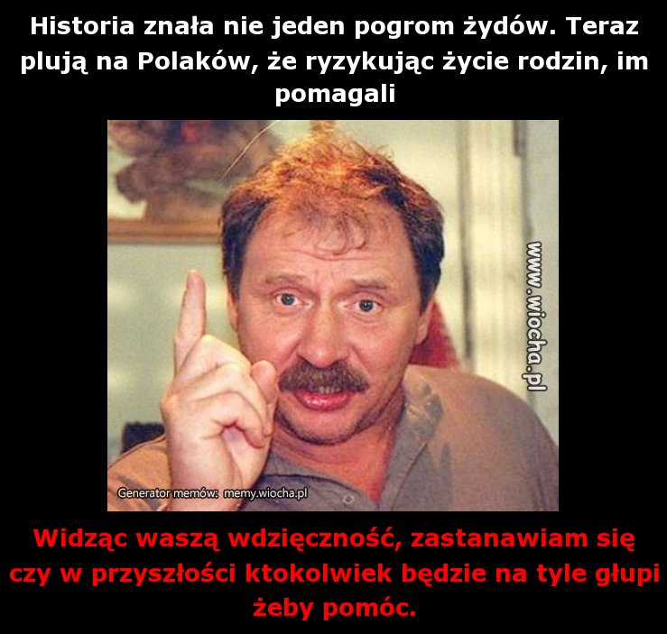 Historia znała nie jeden pogrom żydów. Teraz plują