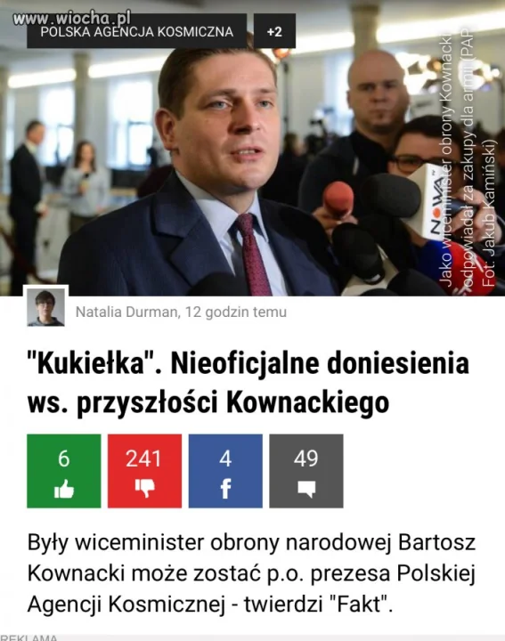 Pewnie chcą prezesa w kosmos wysłać 