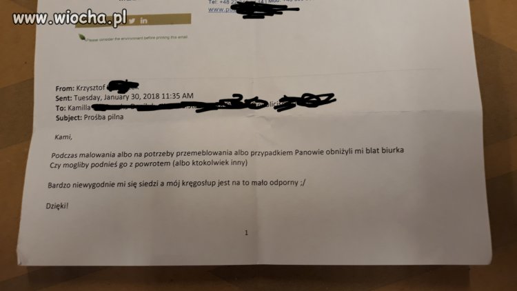 Prośba korposzczura z Warszawy 
