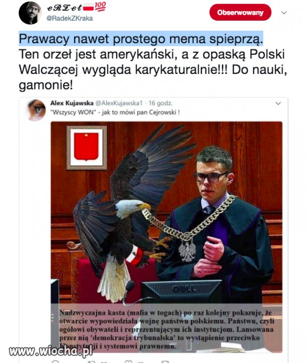 Prawacy nawet prostego mema spieprzą.