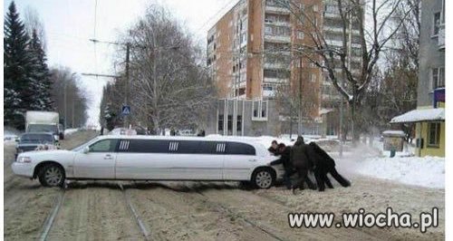 Nawet taka wypasiona limuzyna,