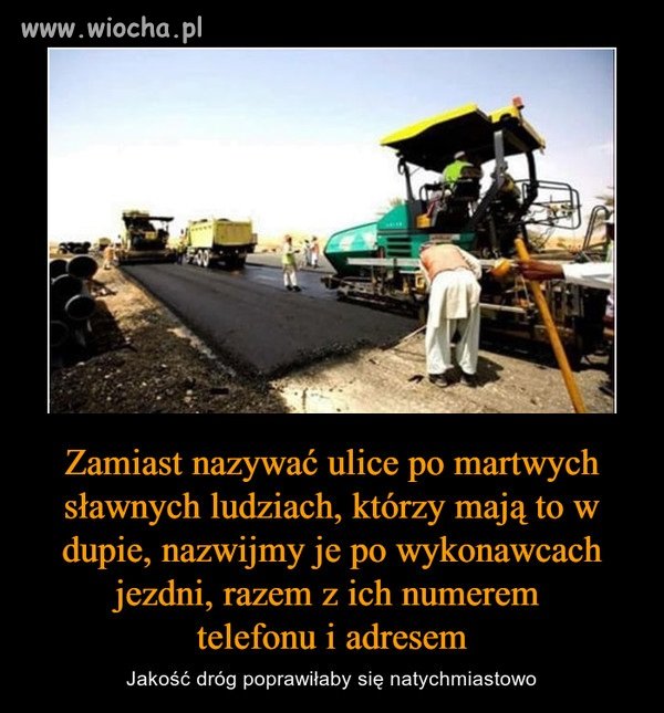 Zamiast nazywać ulice...