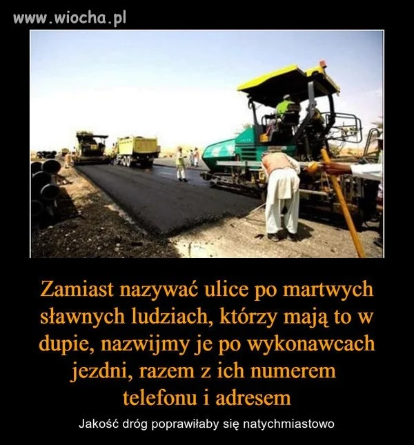 Zamiast nazywać ulice...