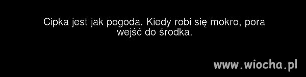Mała prognoza pogody. 