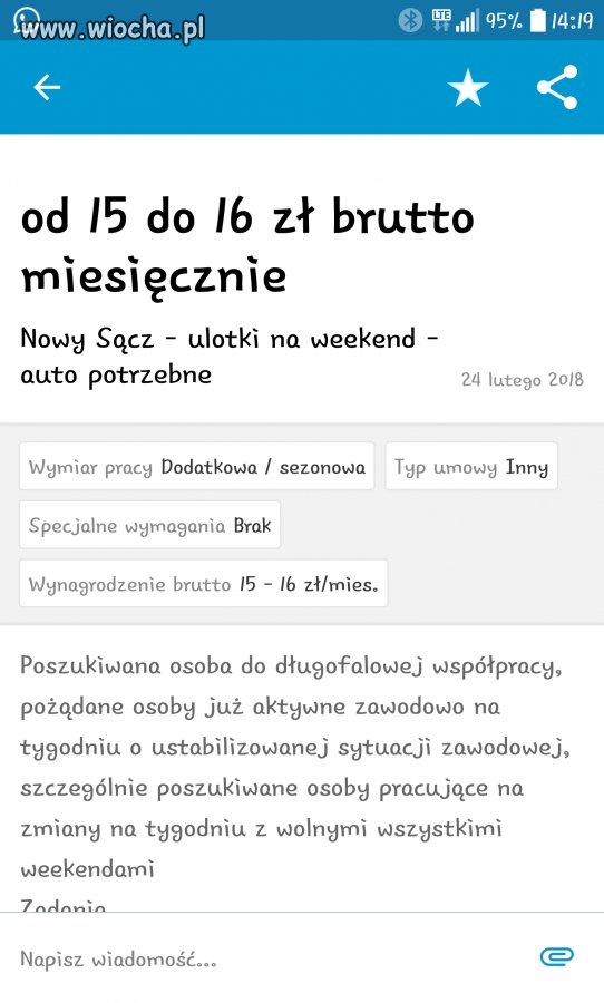 Ogłoszenie z OLX
