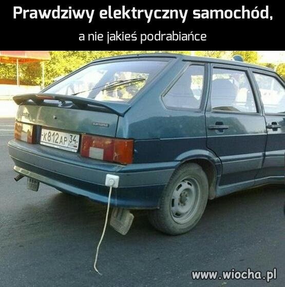 Prawdziwy elektryczny samochód