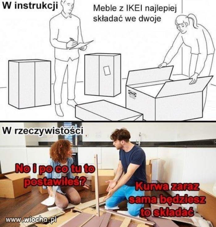 Meble z IKEI