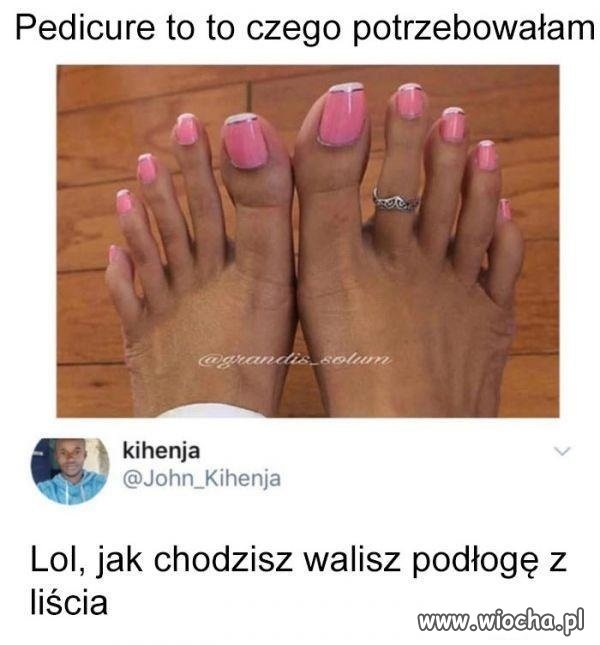 Fajny pedicure