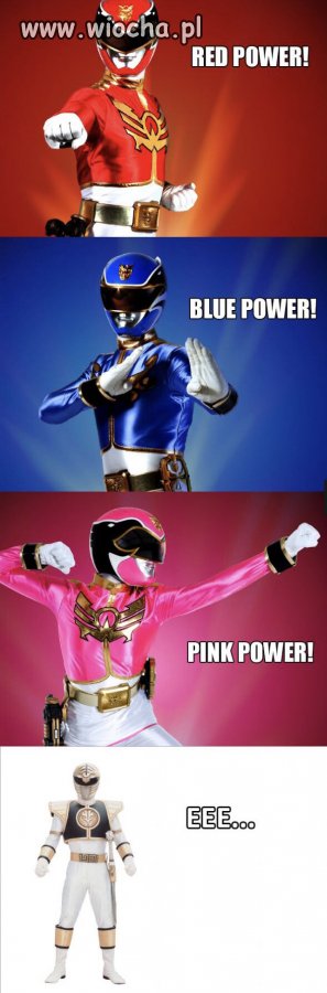 White ... go go Power Rangers ? 