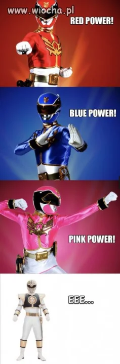 White ... go go Power Rangers ? 