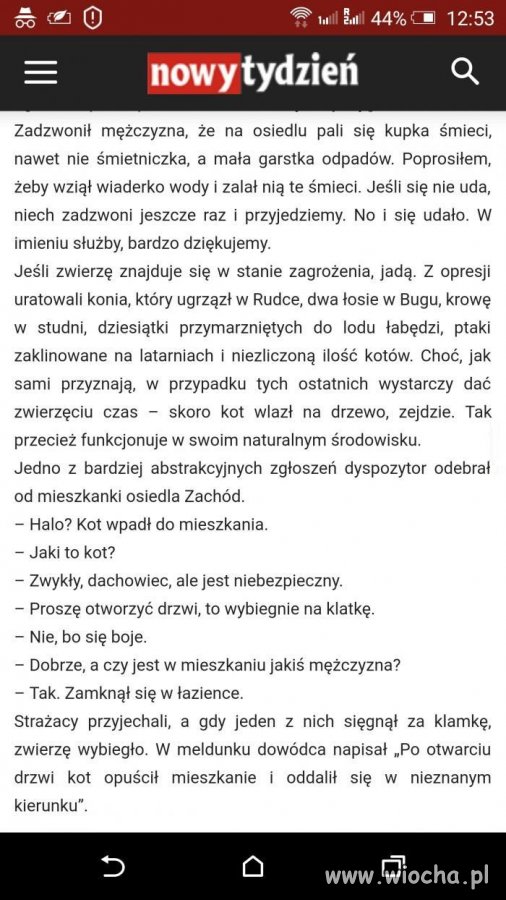Nie łatwy jest żywot strażaka