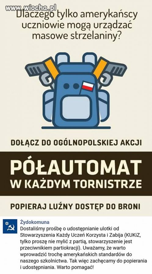 By plecaki uczniów