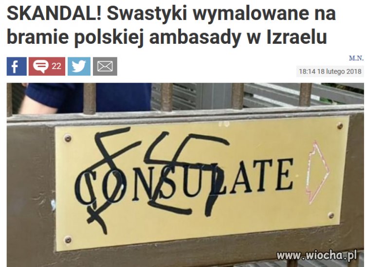 Skandal! Żydzi nawet swastyki nie umieją narysować