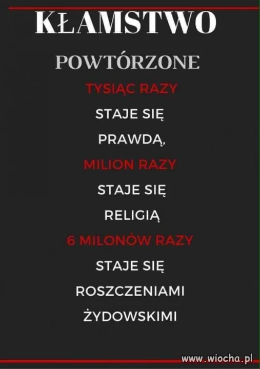 Kłamstwo.