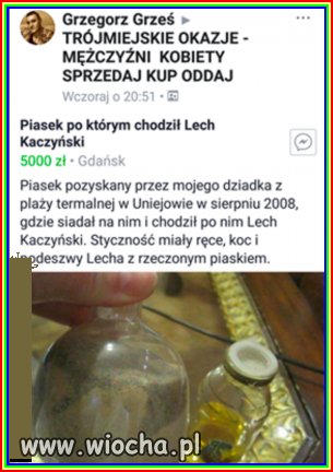 Ogłoszenie na fejsie