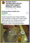 Ogłoszenie na fejsie