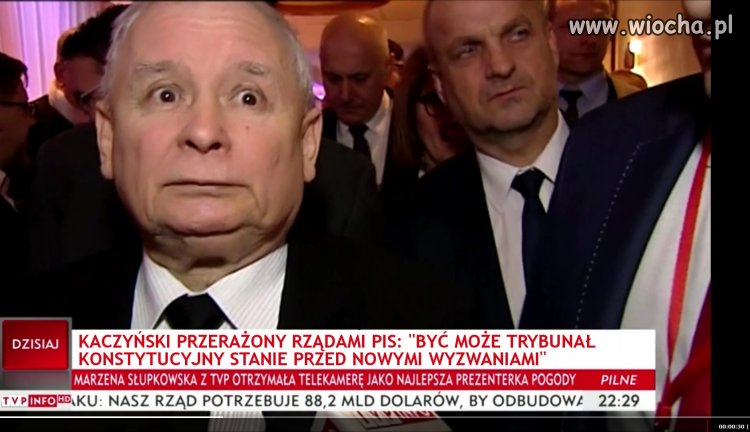 Kaczyński przerażony