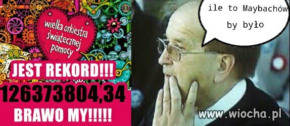 Nawet napis wiocha jest...