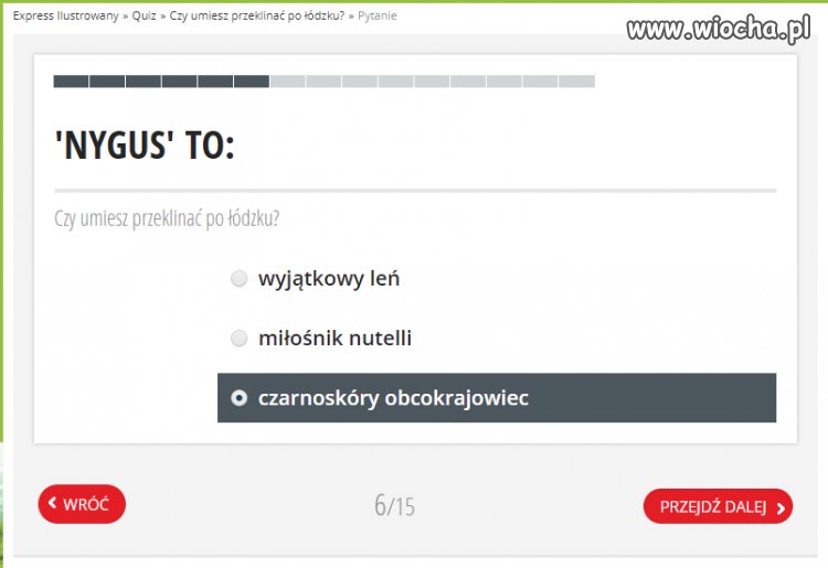 Takiej odpowiedzi