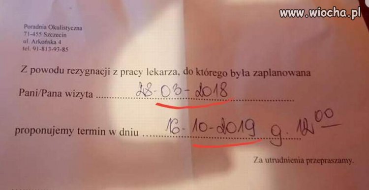 Służba Zdrowia, 2 lata czekania i ...