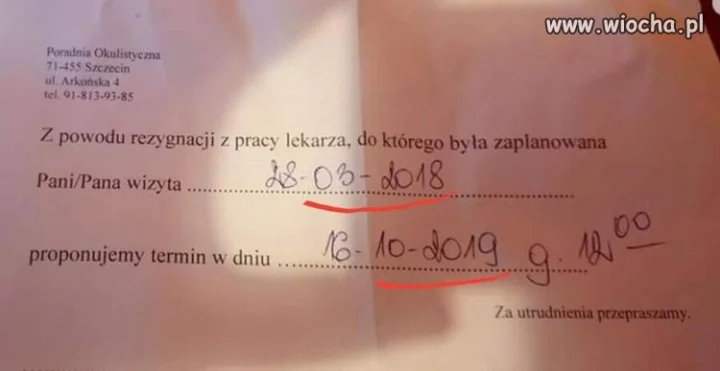 Służba Zdrowia, 2 lata czekania i ...